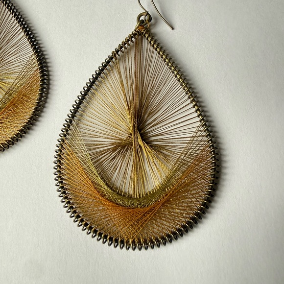 Thread Teardrop Earrings - Picture 4 of 5